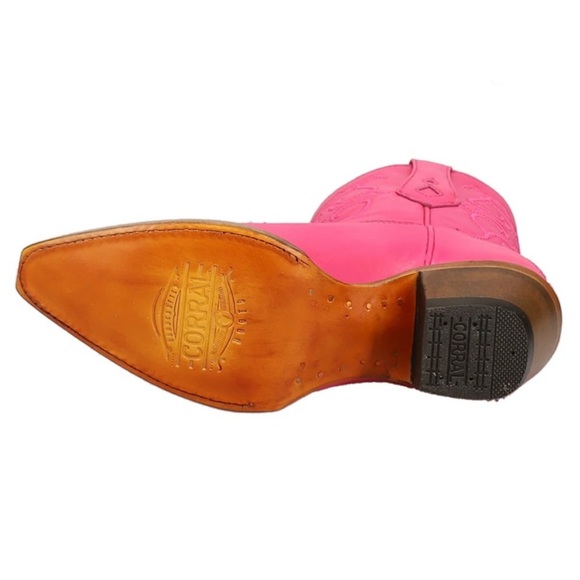Corral Z5138 Embroidery Fuchsia Snip Toe Cowboy Women’s size 7 NEW!! - Picture 6 of 7